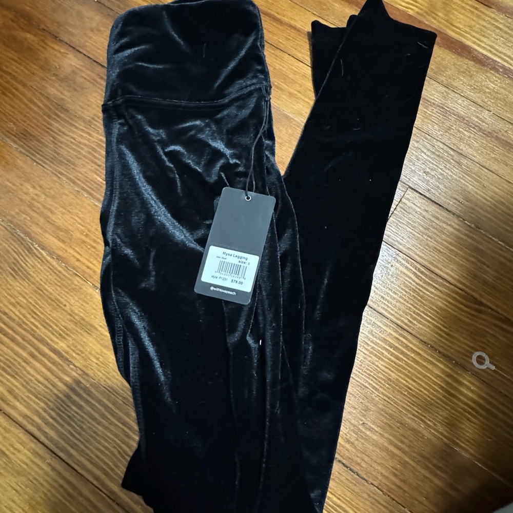 Black Velvet Leggings NWT